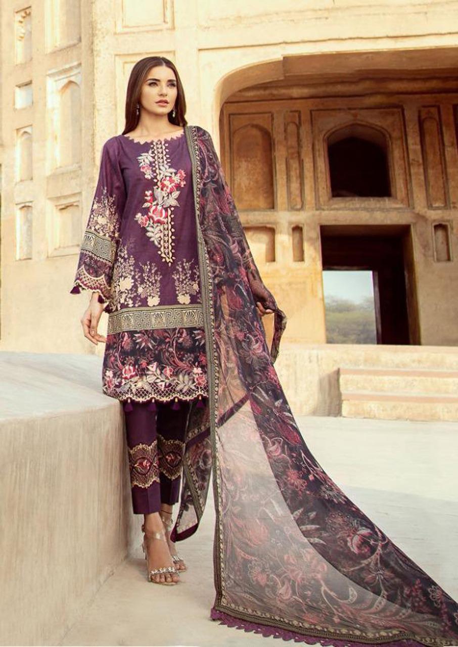 Apna Cotton Saniya 4 Latest Fancy Designer Karachi Dress Material Collection